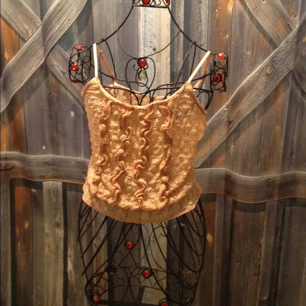 Guess lace adjustable spaghetti strap tank top M